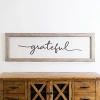 Kirkland's Grateful Wooden Wall Plaque In Gray