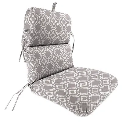 Kirkland's Gravel Geometric Outdoor Chair Cushion In Gray