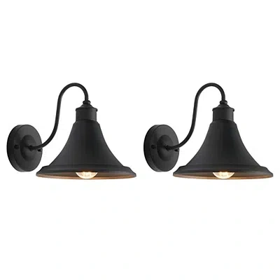 Kirkland's Graylin Outdoor Wall Sconces In Black