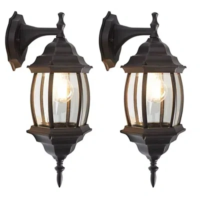 Kirkland's Grazia Outdoor Wall Sconces In Brown