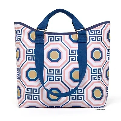 Kirkland's Greek Key Tile Tote Bag