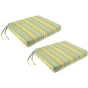 Kirkland's Green Striped Seat Cushions In Green