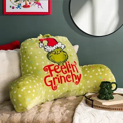 Kirkland's Grinch Book Nook Christmas Pillow In Multi