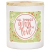 Kirkland's Grow With Love Grapefruit Glow 2-wick Jar Candle In White