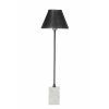 Kirkland's Gunmetal Gray Buffet Lamp With Marble Base In Multi