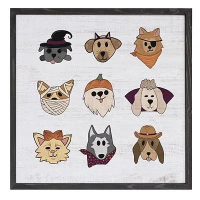 Kirkland's Halloween Hounds Framed Art Print In Multi