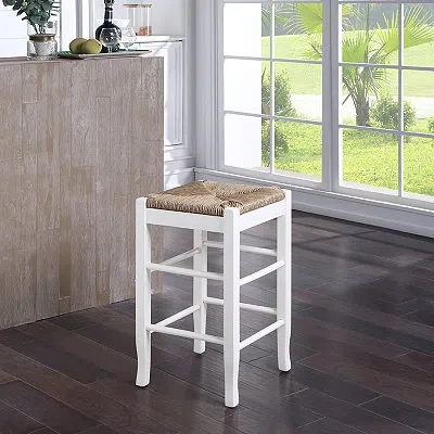 Kirkland's Handwoven Counter Stool In White