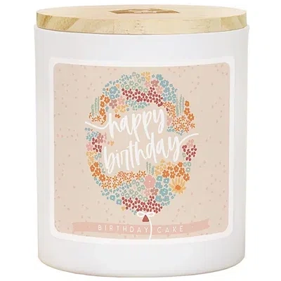 Kirkland's Happy Birthday Balloon Cake 2-wick Jar Candle In Multi