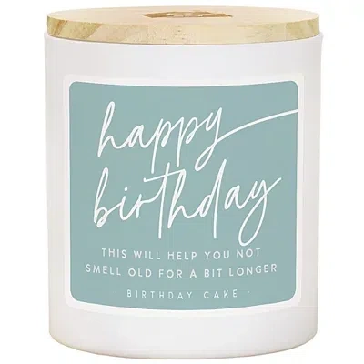 Kirkland's Happy Birthday Smell 2-wick Jar Candle In Blue