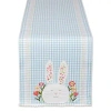 Kirkland's Happy Bunny Reversible Table Runner In Blue
