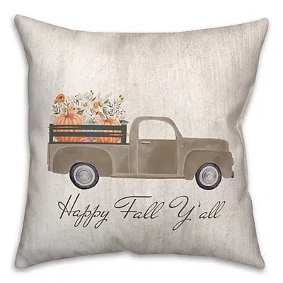 Kirkland's Happy Fall Y'all Pumpkin Truck Pillow In Multi