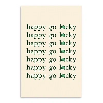 Kirkland's Happy Go Lucky Canvas Art Print In Neutral