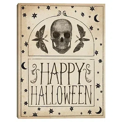 Kirkland's Happy Halloween Macabre Canvas Art Print In Neutral
