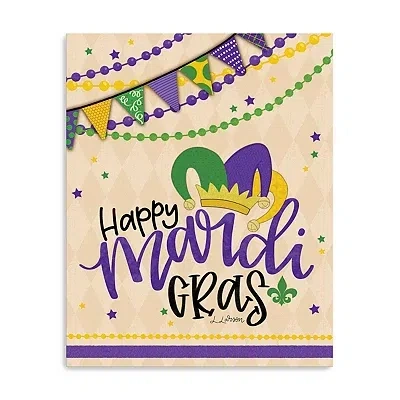 Kirkland's Happy Mardi Gras Canvas Art Print In Multi