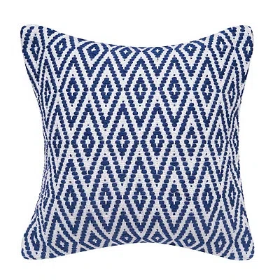 Kirkland's Harlequin Indoor/outdoor Pillow In Blue