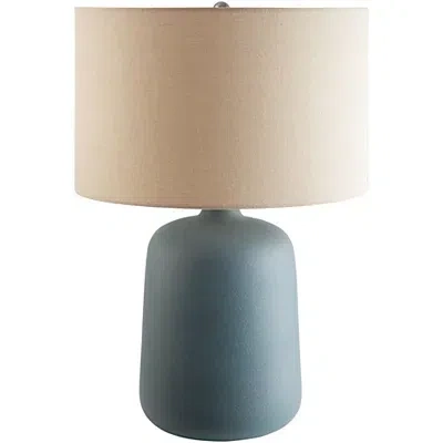 Kirkland's Harmonie Blue Ceramic Table Lamp In Brown