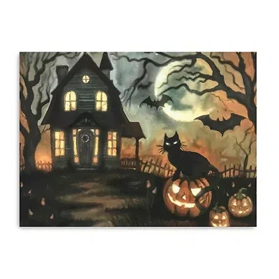 Kirkland's Haunted Invite Canvas Art Print In Black