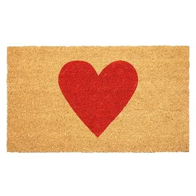 Kirkland's Heart Coir Doormat In Brown