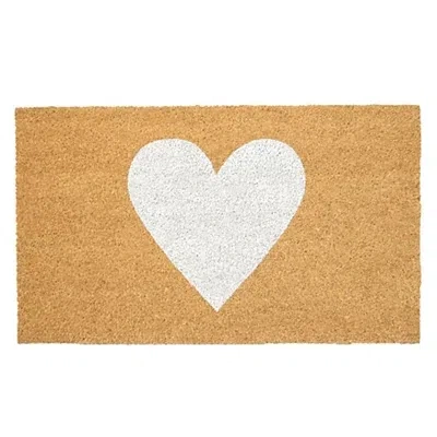 Kirkland's Heart Coir Doormat In Brown