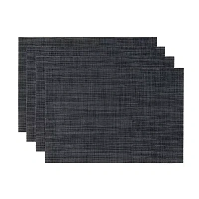 Kirkland's Heathered Charcoal Rectangle Placemats In Gray
