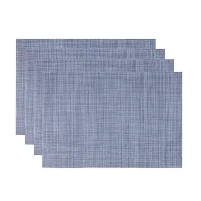 Kirkland's Heathered Navy Rectangle Placemats In Blue