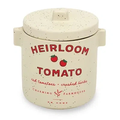 Heirloom Tomato 2-wick Jar Candle In White from Kirklands