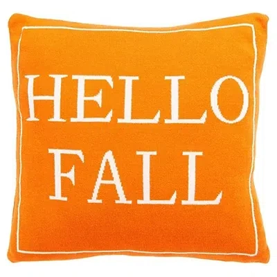 Kirkland's Hello Fall Pillow In Orange