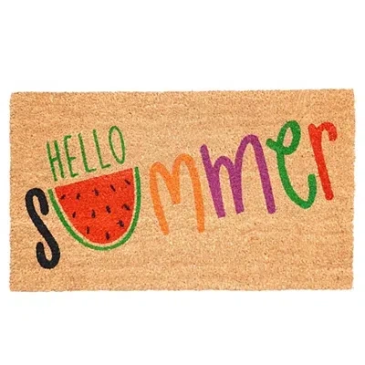 Kirkland's Hello Summer Watermelon Doormat In Multi