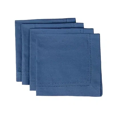 Kirkland's Hemstitch Cotton Napkins In Blue