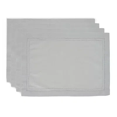 Kirkland's Hemstitch Cotton Placemats In Gray