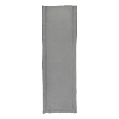 Kirkland's Hemstitch Cotton Table Runner In Gray