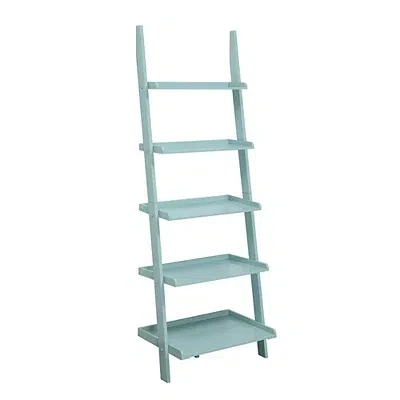 Kirkland's Heritage Blue Wood Ladder Bookshelf