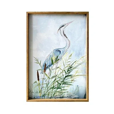 Kirkland's Heron Wood Framed Canvas Art Print In Multi