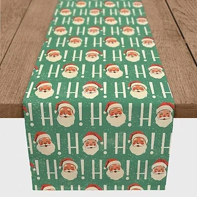 Kirkland's Ho Vintage Santa Table Runner In Multi