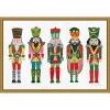 Kirkland's Holiday Nutcrackers Framed Canvas Art Print In Multi