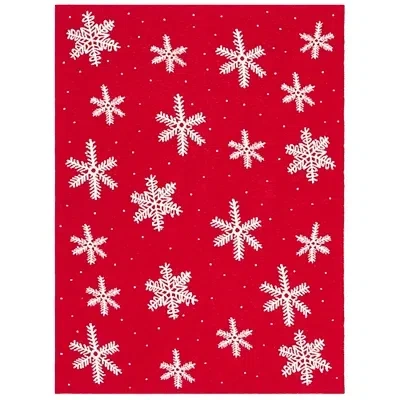 Kirkland's Holiday Snowflake Throw In Red