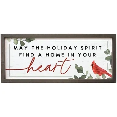 Kirkland's Holiday Spirit Cardinal Wall Plaque In Multi