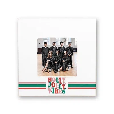 Kirkland's Holly Jolly Vibes Christmas Picture Frame In Multi