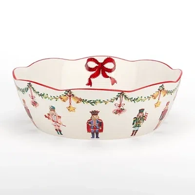 Kirkland's Holly Nutcracker Christmas Serving Bowl In Multi