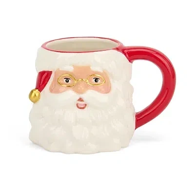 Kirkland's Holly Santa Christmas Mug In Multi