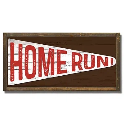 Kirkland's Home Run Pendant Wood Wall Plaque In Multi