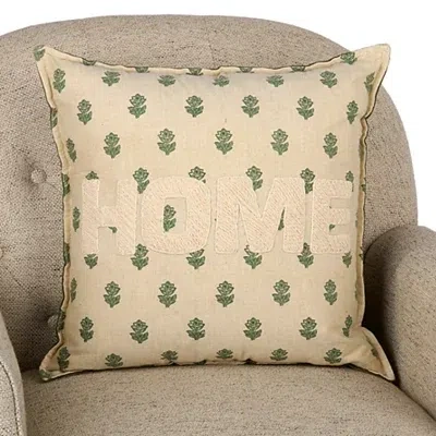 Kirkland's Home Sage Floral Pillow In Multi