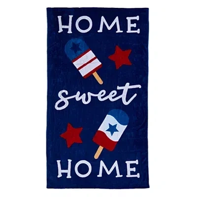 Kirkland's Home Sweet Popsicles Beach Towel In White