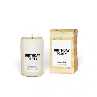 Kirkland's Homesick Birthday Party Jar Candle In White