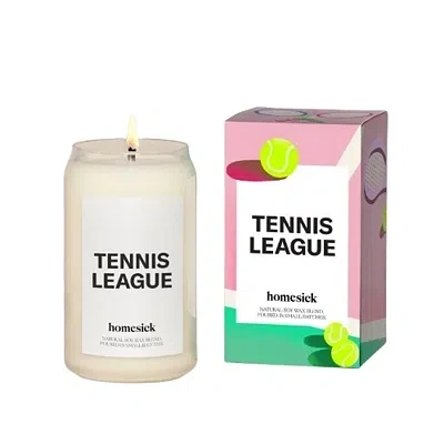 Kirkland's Homesick Tennis League Jar Candle In White