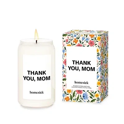 Kirkland's Homesick Thank You Mom Jar Candle In White