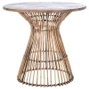 Kirkland's Honey Brown Rattan Irma Round Accent Table In Brown