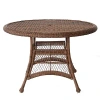 Kirkland's Honey Resin Wicker Round Dining Table In Brown