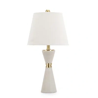 Kirkland's Hourglass Base Table Lamp In White