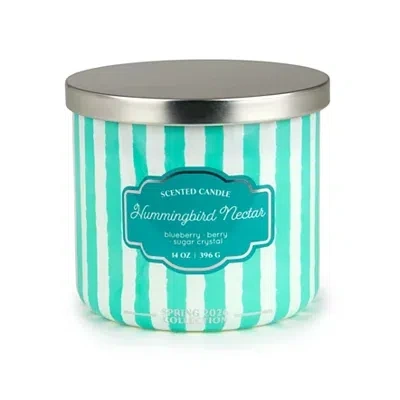 Kirkland's Hummingbird Nectar 3-wick Jar Candle In Blue